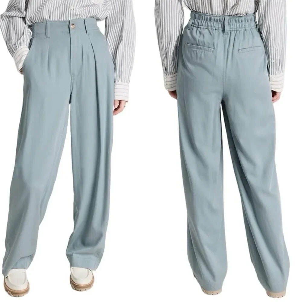 Madewell Women's The Neale Straight-Leg Pant in Drapeweave